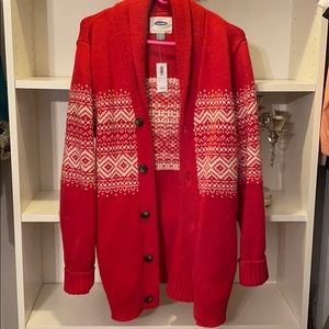 Cute red cardigan